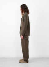 Valley Unconstructed Blazer Cold Brown by foret at Couverture and The Garbstore model side profile