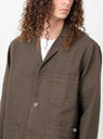 Valley Unconstructed Blazer Cold Brown by foret at Couverture and The Garbstore close up