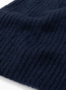 Nimbus Ribbed Hat Navy by Himalayan Cashmere at Couverture and The Garbstore close up