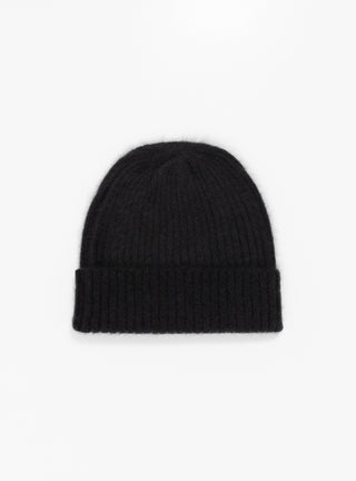 Nimbus Ribbed Hat Black by Himalayan Cashmere at Couverture and The Garbstore 