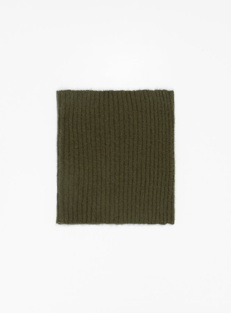 x Couverture Nimbus Ribbed Snood Duffle Bag Green by Himalayan Cashmere at Couverture and The Garbstore 