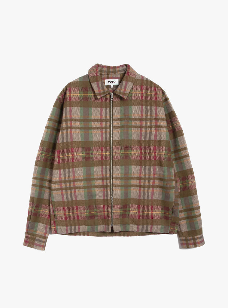 Herringbone Check Bowie Shirt Multi by YMC at Couverture and The Garbstore 