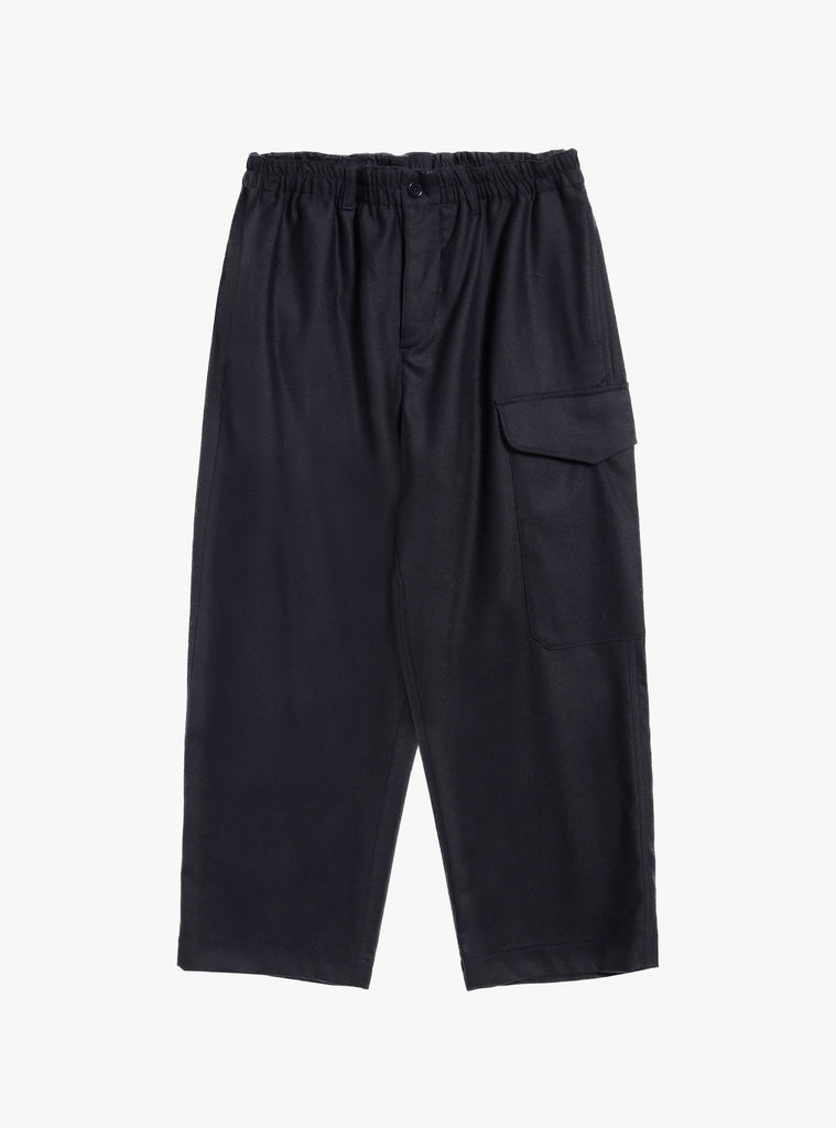 Wool Flannel Military Trouser Navy by yMC at Couverture and The Garbstore 