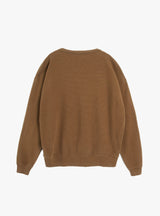 Brushed Waffle Zephyr Sweatshirt Olive by YMC at Couverture and The Garbstore reverse 