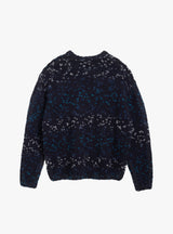 Undertones Boxy Crew Knit Navy by YMC at Couverture and The Garbstore rear