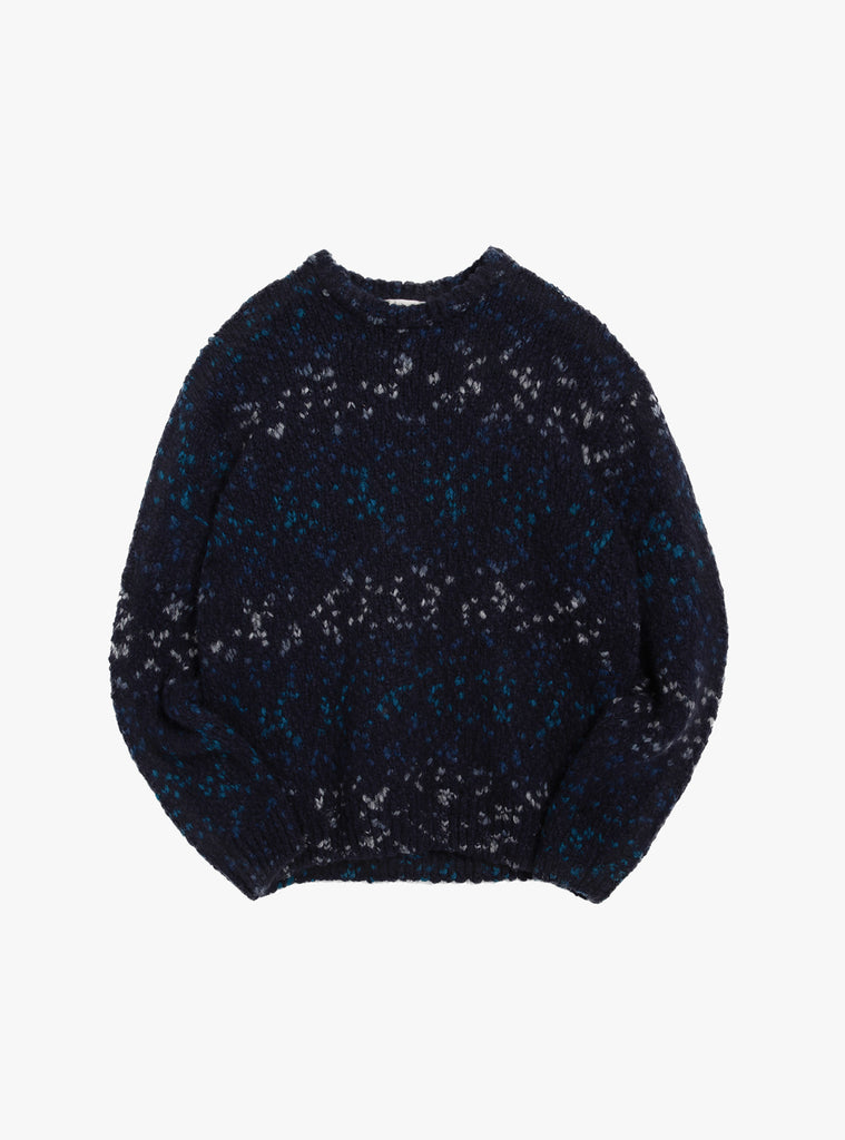 Undertones Boxy Crew Knit Navy by YMC at Couverture and The Garbstore
