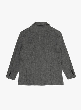 Wool Herringbone DBL Peak Jacket Grey by Engineered Garments at Couverture and The Garbstore rear