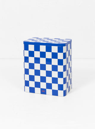 Tin Container L Blue/White by HAY at Couverture and The Garbstore 