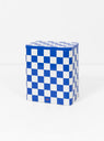 Tin Container L Blue/White by HAY at Couverture and The Garbstore 