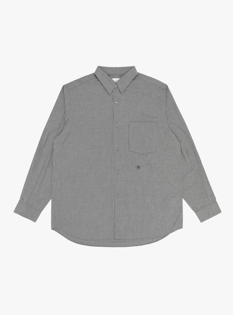 Regular Collar Wind Shirt Grey by nanamica at Couverture and The Garbstore