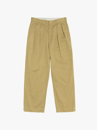 Double Pleat Chino Pants Tan by nanamica at Couverture and The Garbstore 