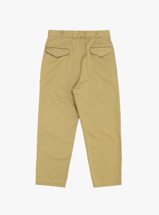 Double Pleat Chino Pants Tan by nanamica at Couverture and The Garbstore reverse