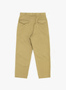 Double Pleat Chino Pants Tan by nanamica at Couverture and The Garbstore reverse