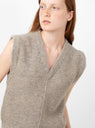 Fleece Vest Moth by Lauren Manoogian at Couverture and The Garbstore close shot