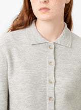 Knitted Shirt Carrara by Lauren Manoogian at Couverture and The Garbstore close up