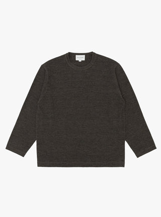 14G Striped Sweater Mocha & Black by Still By Hand at Couverture and The Garbstore 