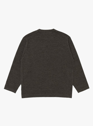 14G Striped Sweater Mocha & Black by Still By Hand at Couverture and The Garbstore rear