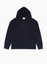 Axel Merino Cotton Milano Hoodie Dark Navy by Norse Projects at Couverture and The Garbstore 