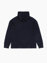 Axel Merino Cotton Milano Hoodie Dark Navy by Norse Projects at Couverture and The Garbstore rear profile