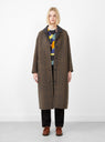 Skog Coat Brown by Mina Perhonen at Couverture and The Garbstore