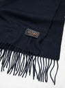 Cashmere Scarf Navy by Beams Plus at Couverture and The Garbstore close up