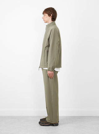 Soft Shell Trousers Green by Hiking Patrol at Couverture and The Garbstore  side profile