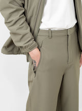 Soft Shell Trousers Green by Hiking Patrol at Couverture and The Garbstore close up