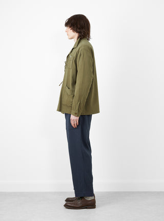 Noragi Jacket Olive by TDR at Couverture and The Garbstore side profile