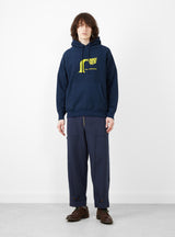 Land Pant Navy by TDR at Couverture and The Garbstore on model 