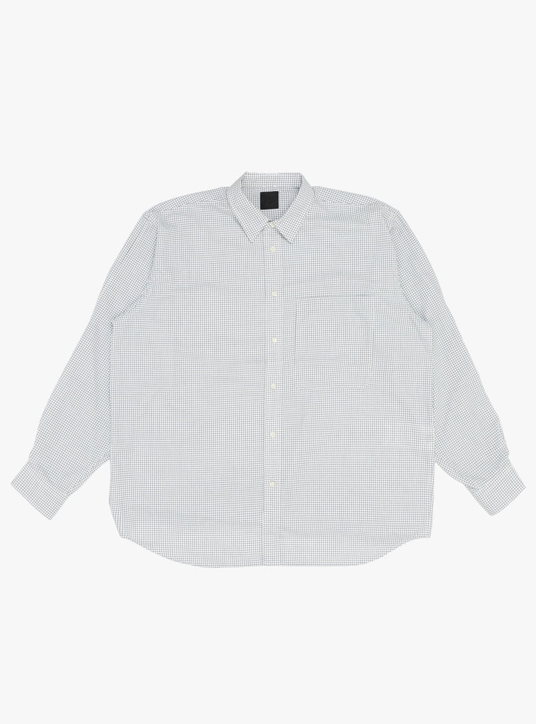 Tech Regular Collar Shirt White & Black by Daiwa Pier39 at Couverture and The Garbstore