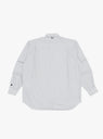 Tech Regular Collar Shirt White & Black by Daiwa Pier39 at Couverture and The Garbstore rear shot