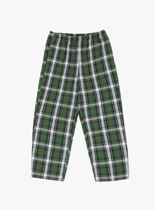 Swell Flannel Checkered Pant Green Big Check by Gramicci at Couverture and The Garbstore 