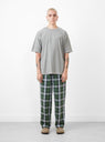 Swell Flannel Checkered Pant Green Big Check by Gramicci at Couverture and The Garbstore full profile