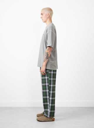 Swell Flannel Checkered Pant Green Big Check by Gramicci at Couverture and The Garbstore model side profile