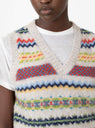 My Little Woollen Wonder Vest Cosmic Latte by Howlin at Couverture and The Garbstore close up