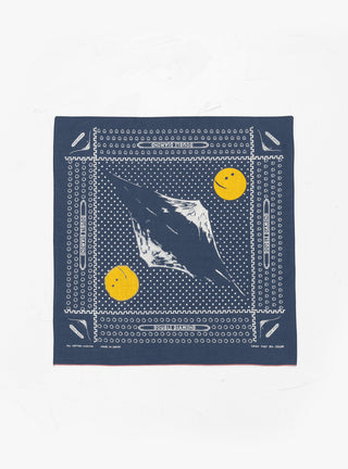 Mirrored Mt Fuji Bandana Navy by Kapital at Couverture and The Garbstore