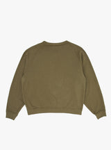 Grizzly Fur Sweatshirt Khaki by Kapital at Couverture and The Garbstore rear shot