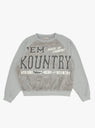 Grizzly Fur Sweatshirt Grey by Kapital at Couverture and The Garbstore 