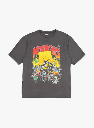 Buster Peckish Bowy Crew T-Shirt Faded Black by Kapital at Couverture and The Garbstore 