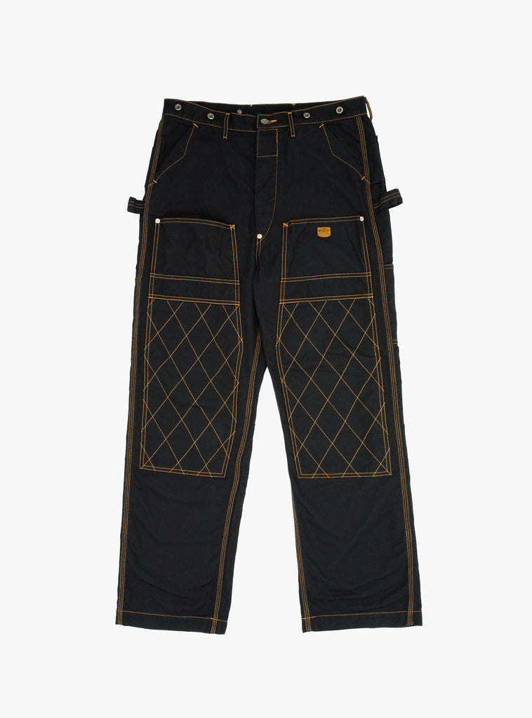 Light Canvas Lumber Pants Black by Kapital at Couverture and The Garbstore 