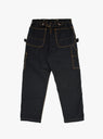 Light Canvas Lumber Pants Black by Kapital at Couverture and The Garbstore rear shot