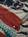 Fulling Wool Cat Scarf by Kapital at Couverture and The Garbstore close up