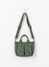 Bio-Nylon TANKER Tote Bag Sage Green by Porter Yoshida & Co at Couverture and The Garbstore full bag