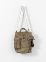 ALL 2Way Bucket Tote With Pouches Beige by Porter Yoshida & Co at Couverture and the Garbstore 