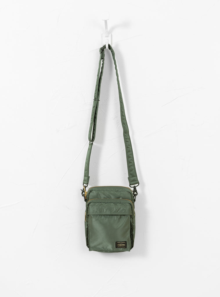 Bio-Nylon TANKER Vertical Shoulder Bag Sage Green by Porter Yoshida & Co. at Couverture and The Garbstore