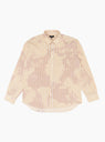 Classic Long Sleeve Shirt Bleached Tan by Stussy at Couverture and The Garbstore close up