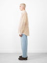 Classic Long Sleeve Shirt Bleached Tan by Stussy at Couverture and The Garbstore side profile