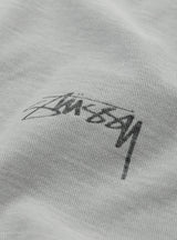 Lazy Short Sleeve T-shirt Grey by Stussy at Couverture and The Garbstore close up