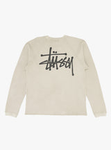 Raglan Thermal Basic Stock Bone by Stussy at Couverture and The Garbstore rear shot