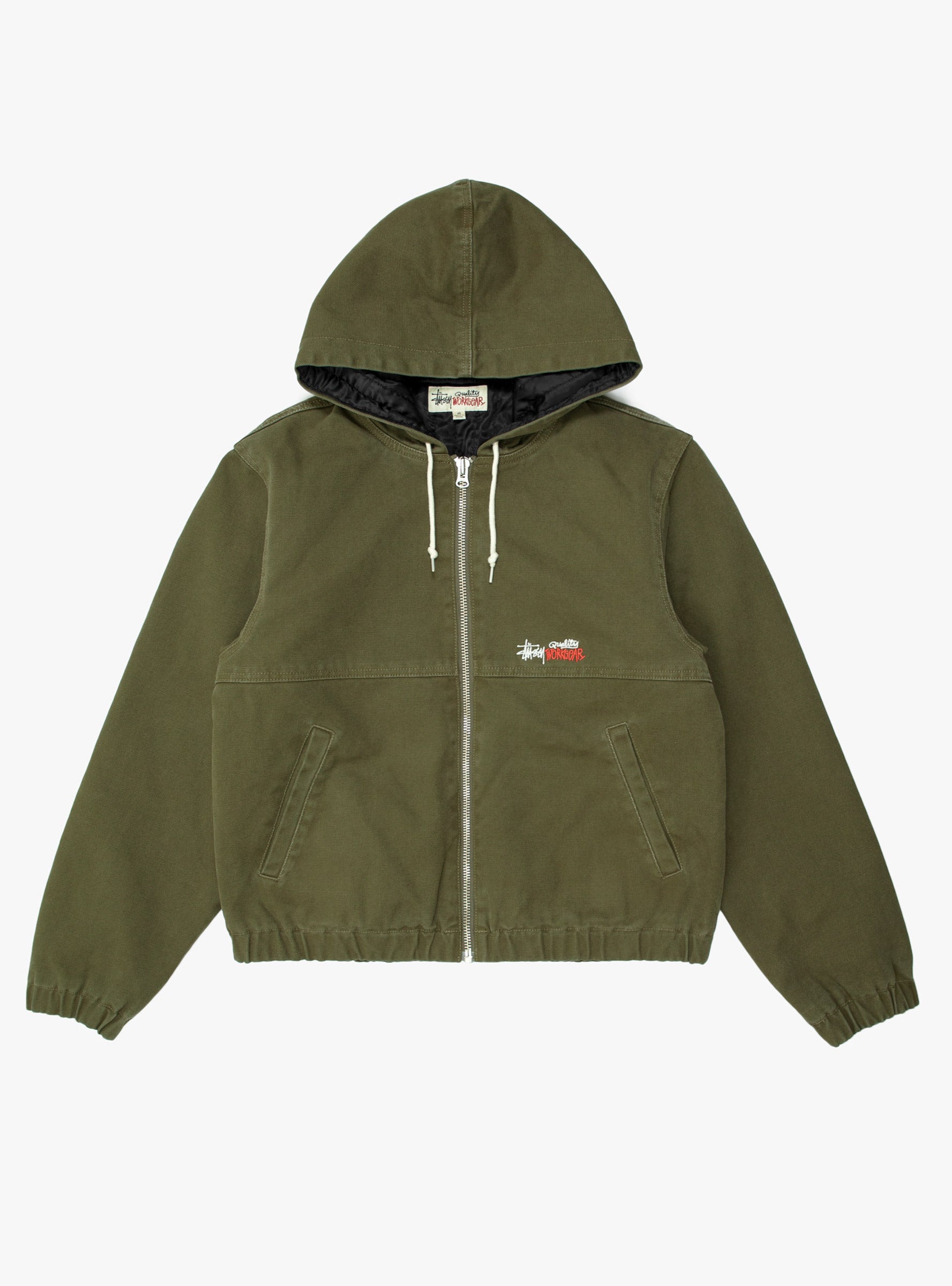 Work Jacket Insulated Canvas Olive by Stüssy | Couverture & The Garbstore